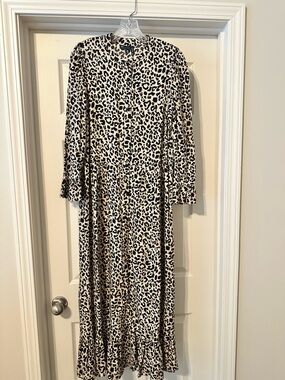 ASOS Design Beige and Black Leopard Print Top
